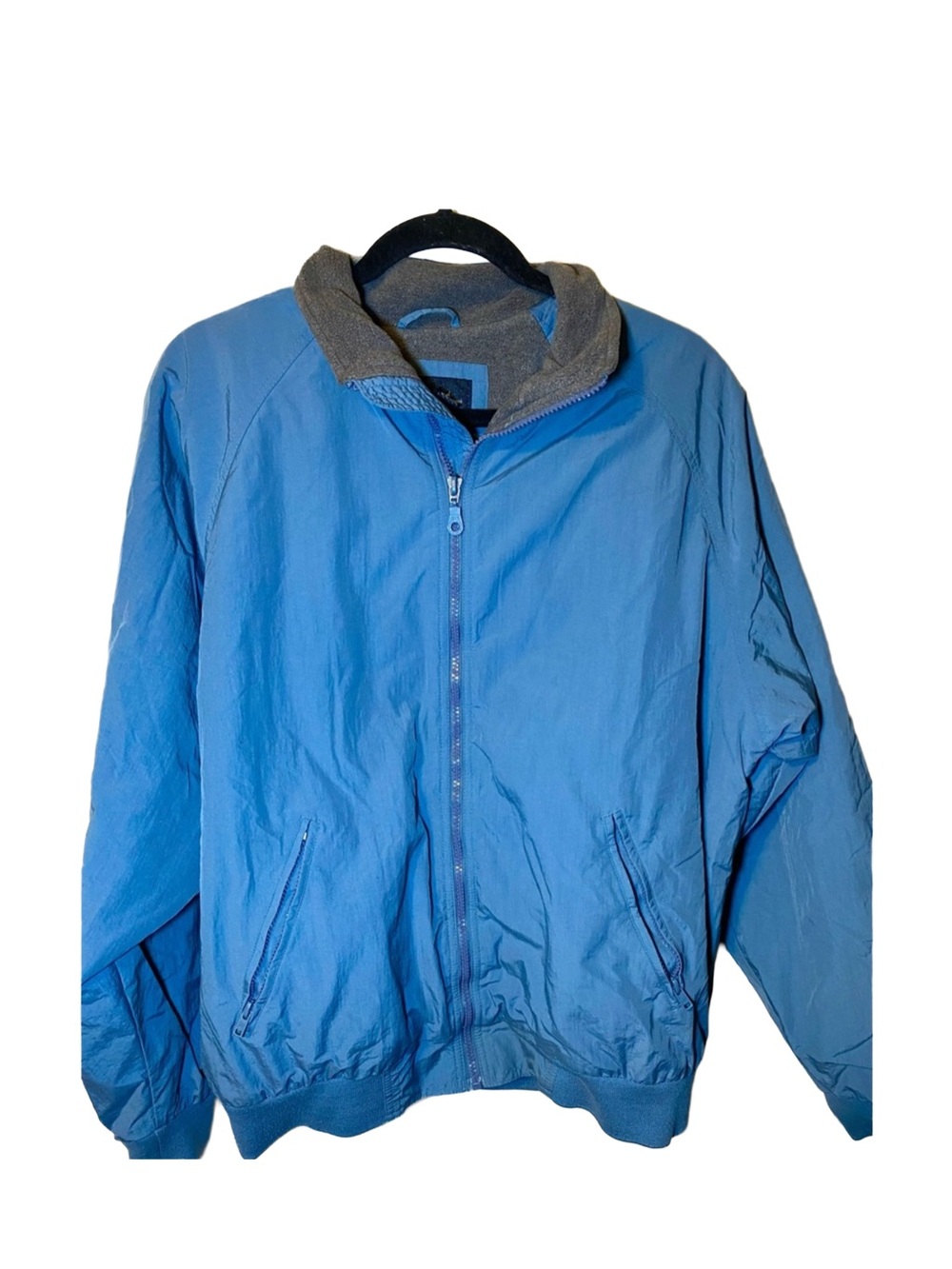Cherokee Authentic Original Vintage 1990s Blue Nylon Full Zip Jacket Size M 90s